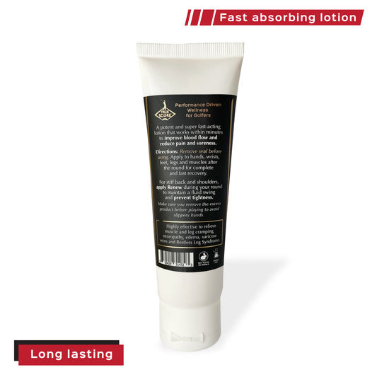 recovery lotion for sore feet and legs