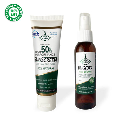 natural sunscreen bug spray for golf