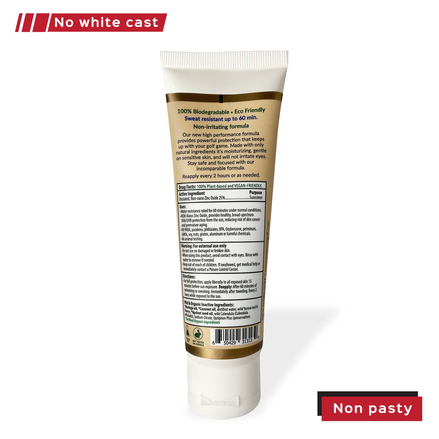 unscented sunscreen spf 50 golf